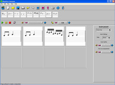 screen shot of Black Cat Compose auditory learning software