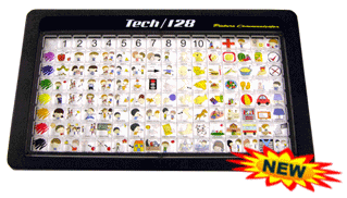 image of Tech/128 augmentative and alternative communication device with grid