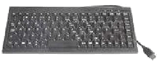 image of black usb mini keyboard