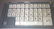 Link to and image of keyguard attached to BigKeys keyboard