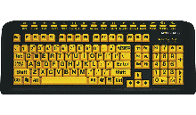 Keys-U-See Black-on-Yellow Keys