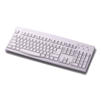 SolidTek Standard Windows Keyboard 260AU, USB, White