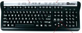 image of Visikey enhanced visibility keyboard