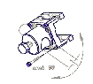 line drawing of 247AMB90 bracket