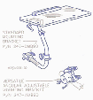 line drawing of 3100 wheelchair mount