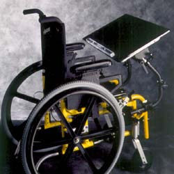 photo of wheelchair with 3100 mount
