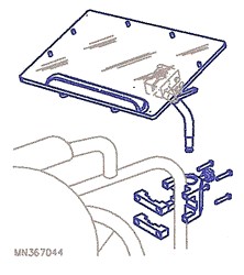 line drawing of 5000 scooter mount