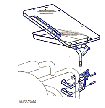 Basic Direct Wheelchair Desk Mount with Storage