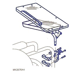 line drawing of 5000 scooter mount