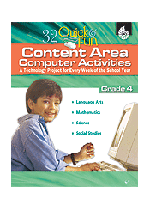 Quick and Fun Content Area Computer Activities Grade 4