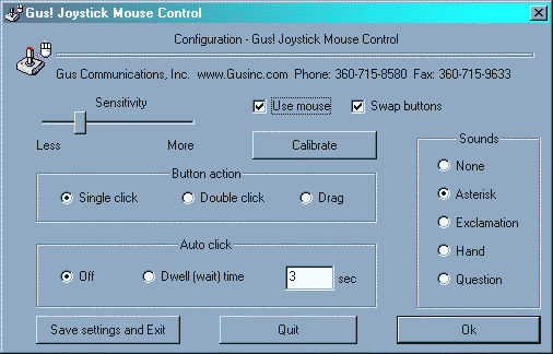 image of gus joystick mouse control