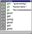 screen shot of gus word prediction software