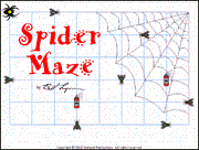 link to and screen shot of spider maze game