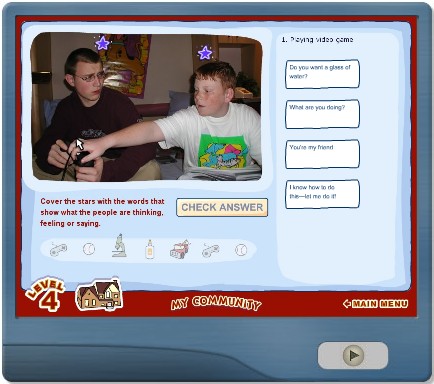screen shot of Social Skill Builder - My Community 
