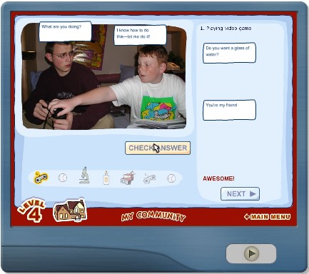 screen shot of Social Skill Builder - My Community