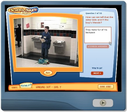 screen shot of Social Skill Builder- School Rules- Volume 2- Demo