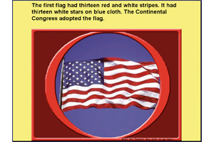 screen shot of american history software