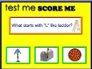 image of Test Me, Score Me for Teach Me Nouns: Initial Sounds program