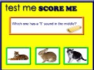 image of Test Me, Score for Teach Me Nouns: Medial Sounds program