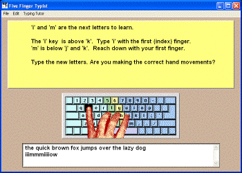 How Five Finger Typist