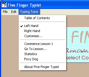 How Five Finger Typist