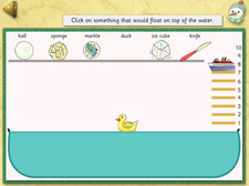 screen shot of All About Materials early learning software