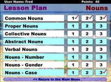 SuperSpell Grammar 1 literacy software screen shot