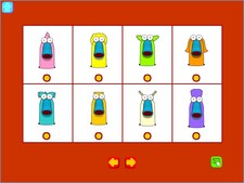 screen shot of Mini Musical Monsters early learning music software to teach musical concepts such as melody, rhythm, pitch, tempo, and timbre