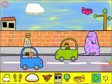 screen shot of Beep! early learning animated paint software for learning computer and spatial orientation skills