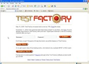 screen shot of Test Factory - Elementary School