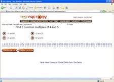 screen shot of Test Factory - Middle School