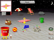 Bucket and Spade early learning software screen shot