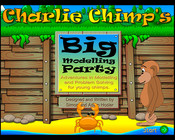 image of Charlie Chimp's Big Modeling Party early learning math & science software