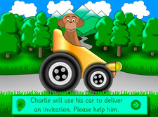 image of Charlie Chimp's Big Modeling Party early learning math & science software