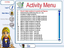 Numeracy Bank 4 math software screen shot