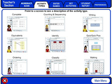 Numeracy Bank 4 math software screen shot