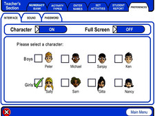 Numeracy Bank 4 math software screen shot