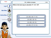 Numeracy Bank 5 math software screen shot