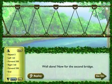 screen shot of Crystal Rainforest V2 software whichh helps learn problem solving, numeracy, estimation, and planning skills and more