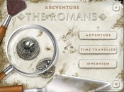 screen shot of Arcventure The Romans designed to help students aged 7-11 years find out about Ancient Roman life while reconstructing a villa or at Corinium