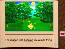 screen shot of Tell a Tale preschool early reading software