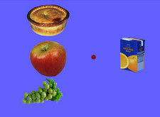 screen shot of Touch It Food touch screen special education game software