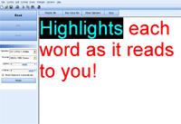 screen shot of ReadText screen reader and magnifier