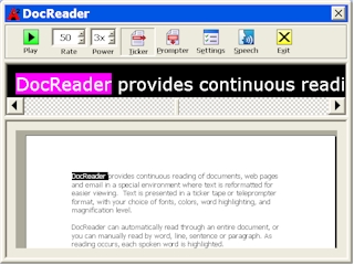 image of DocReader Ticker mode