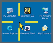 image of ZoomText pointer enhancements