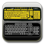 link to and image of keyboard-keyguard combination